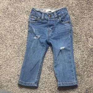 Levi's Kids Distressed Blue Jeans